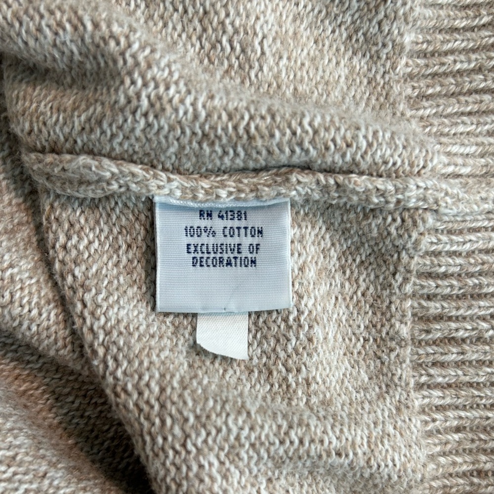 Polo by Ralph Lauren Men's Tan 1/4 Zip-Up Sweater Size Large - Picture 7 of 8